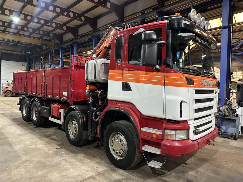 Scania G480 8x4 TIPPER + CRANE ATLAS 240.E4 + RADIO - STEEL SPRING / BIG AXLES - شاحنة قلاب, شاحنة كرين: صورة 1 Scania G480 8x4 TIPPER + CRANE ATLAS 240.E4 + RADIO - STEEL SPRING / BIG AXLES - شاحنة قلاب, شاحنة كرين: صورة 1