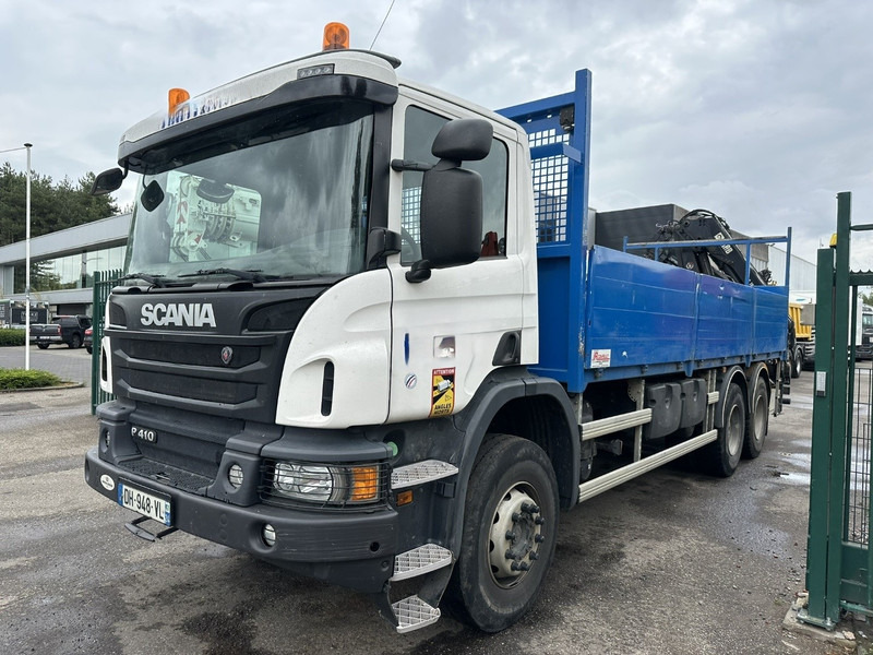 Scania P410 6x4 + CRANE HIAB 166 ES-4 - RETARDER - ROTATOR - PLATFORM 6m80 - BIG AXLES HUB REDUCTION - STEEL SPRING - شاحنة كرين: صورة 4 Scania P410 6x4 + CRANE HIAB 166 ES-4 - RETARDER - ROTATOR - PLATFORM 6m80 - BIG AXLES HUB REDUCTION - STEEL SPRING - شاحنة كرين: صورة 4