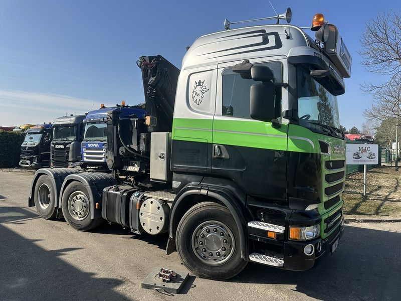 Scania R500 V8 6x2 TRACTOR + CRANE MKG HLK 231 HP (23tm) - 4x HYDR - RADIO - RETARDER - MANUAL - LIFT + STEERING AXLE - مقطورة السحب: صورة 1 Scania R500 V8 6x2 TRACTOR + CRANE MKG HLK 231 HP (23tm) - 4x HYDR - RADIO - RETARDER - MANUAL - LIFT + STEERING AXLE - مقطورة السحب: صورة 1