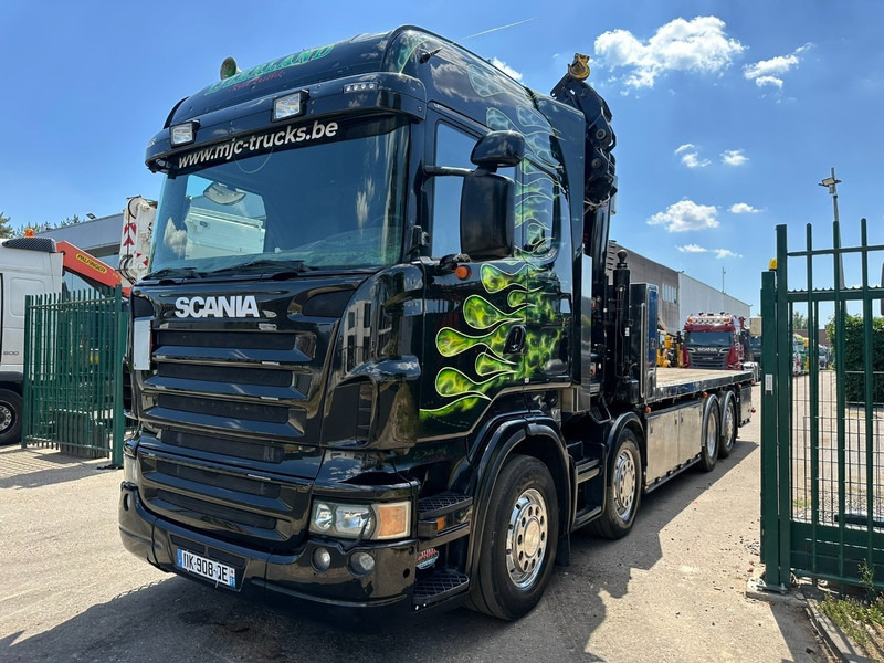Scania R620 8x2 + CRANE HIAB 800 EP-5 HIPRO - RETARDER - LIFT/STEERING AXLE - HIGHLINE SLEEPER - LEATHER - ALCOA - شاحنة كرين: صورة 4 Scania R620 8x2 + CRANE HIAB 800 EP-5 HIPRO - RETARDER - LIFT/STEERING AXLE - HIGHLINE SLEEPER - LEATHER - ALCOA - شاحنة كرين: صورة 4