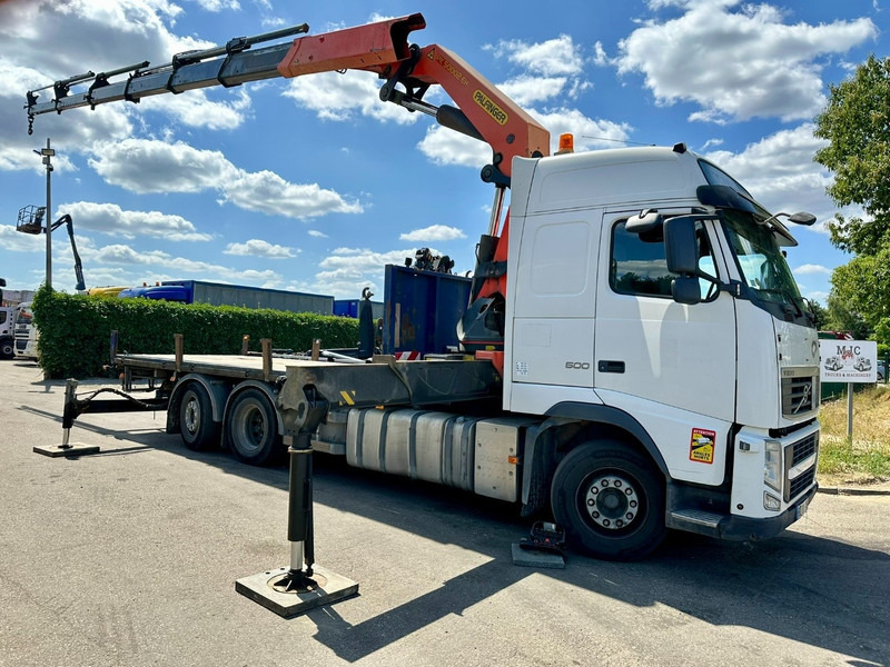Volvo FH 500 6X2 PRITSCHE + KRAN PALFINGER PK50002 E 5x - RETARDER - PLATFORM 6m20 - TWISTLOCKS 20' - 561.000km - EURO 5 - شاحنات مسطحة, شاحنة كرين: صورة 2 Volvo FH 500 6X2 PRITSCHE + KRAN PALFINGER PK50002 E 5x - RETARDER - PLATFORM 6m20 - TWISTLOCKS 20' - 561.000km - EURO 5 - شاحنات مسطحة, شاحنة كرين: صورة 2