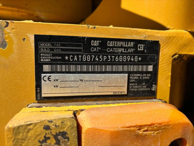 Cat 745 04A - شاحنة مفصلية: صورة 4 Cat 745 04A - شاحنة مفصلية: صورة 4