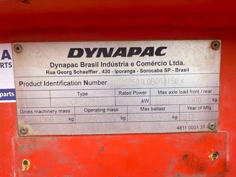 Dynapac CP224 - رَصَّاص بعجلات مطاطية: صورة 3 Dynapac CP224 - رَصَّاص بعجلات مطاطية: صورة 3