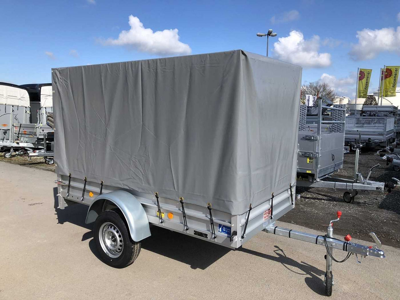 KOCH U4 mit Plane 1100 grau Kastenanhänger ungebremst - مقطورة عربة: صورة 3 KOCH U4 mit Plane 1100 grau Kastenanhänger ungebremst - مقطورة عربة: صورة 3