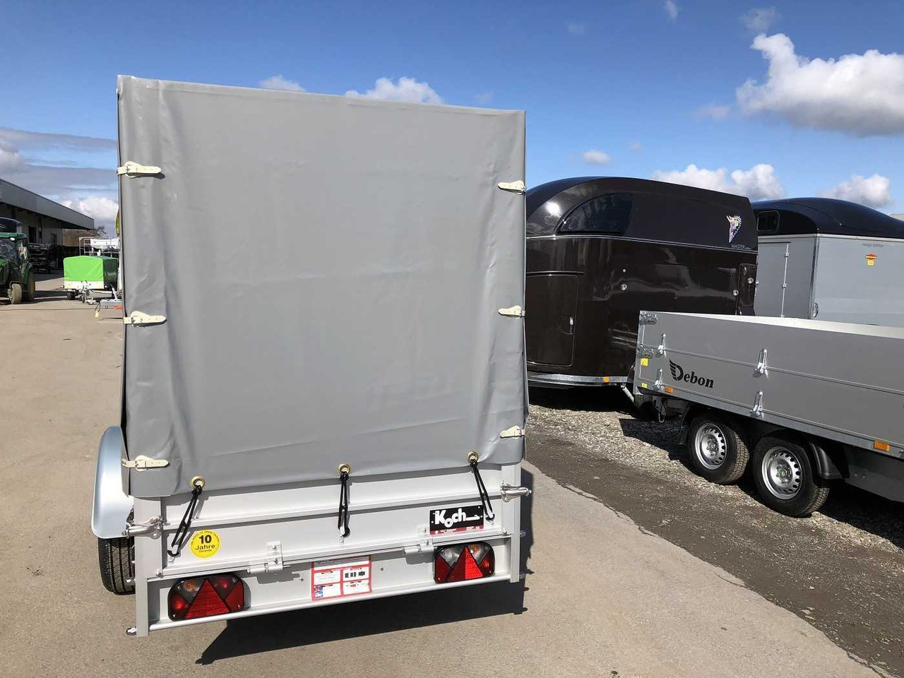 KOCH U4 mit Plane 1100 grau Kastenanhänger ungebremst - مقطورة عربة: صورة 5 KOCH U4 mit Plane 1100 grau Kastenanhänger ungebremst - مقطورة عربة: صورة 5