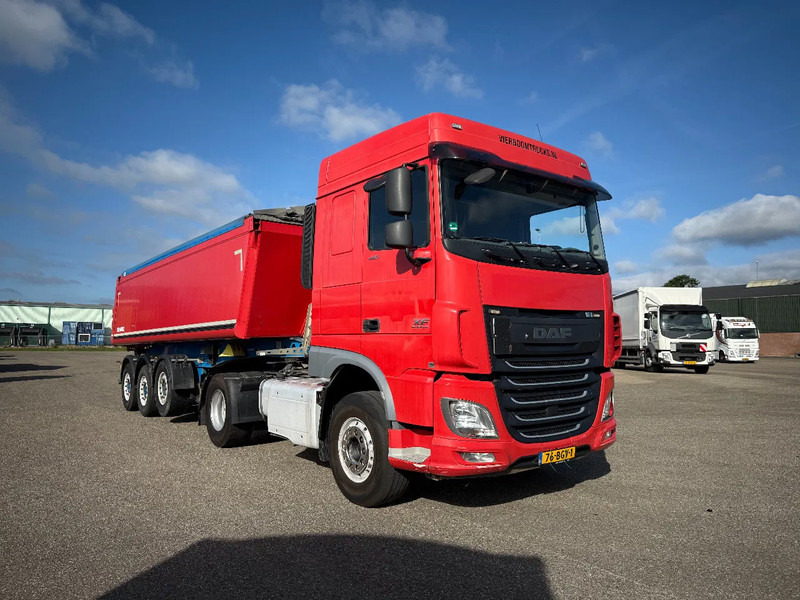 DAF XF 440 XF440 4X2 Komplett mit 2015 Schmitz Alu 27m3 Kipper €21899,- - مقطورة السحب: صورة 5 DAF XF 440 XF440 4X2 Komplett mit 2015 Schmitz Alu 27m3 Kipper €21899,- - مقطورة السحب: صورة 5
