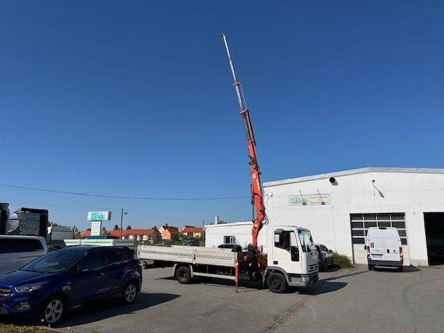 Iveco ML 75 E Pritsche mit Atlas Ladekran 60.1 - شاحنات مسطحة, شاحنة كرين: صورة 1 Iveco ML 75 E Pritsche mit Atlas Ladekran 60.1 - شاحنات مسطحة, شاحنة كرين: صورة 1