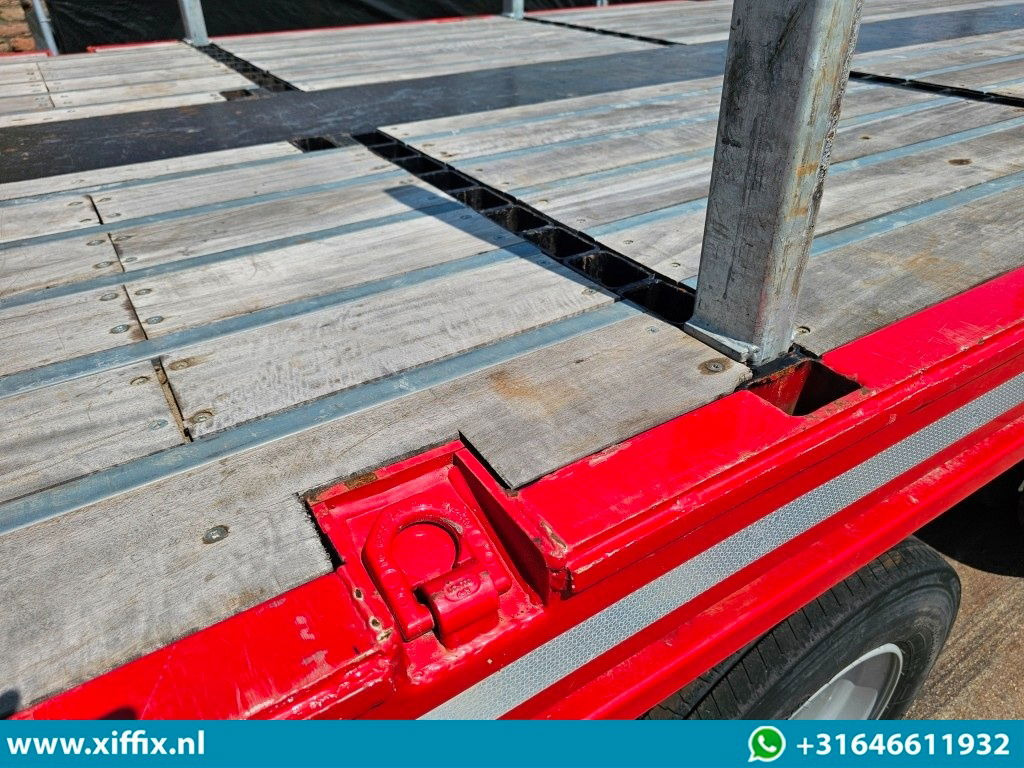 نصف مقطورة مسطحة Nooteboom 3-ass. Vlakke dubbel 2x uitschuifbare oplegger / 3x gestuurd: صورة 12