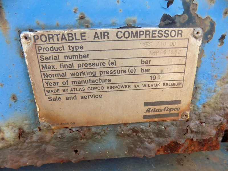 Atlas-Copco XRS 210 DD Atlas copco XRS 210 DD - ضاغط هوائي: صورة 4 Atlas-Copco XRS 210 DD Atlas copco XRS 210 DD - ضاغط هوائي: صورة 4