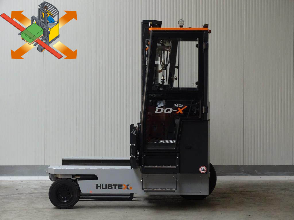 Hubtex DQX45-D - رافعة شوكية للوصول للأماكن الضيقة ب4 اتجاهات: صورة 1 Hubtex DQX45-D - رافعة شوكية للوصول للأماكن الضيقة ب4 اتجاهات: صورة 1
