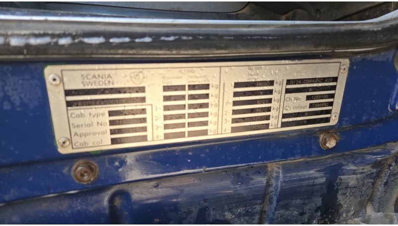 شاحنة قلاب Scania 124-420 (BIG AXLE / GRAND PONT / LAMES / STEEL SUSP. / MANUAL GEARBOX / BOITE MANUELLE): صورة 16