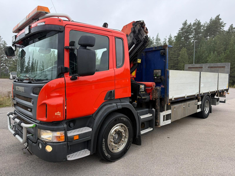 Scania P280 - شاحنات مسطحة, شاحنة كرين: صورة 3 Scania P280 - شاحنات مسطحة, شاحنة كرين: صورة 3