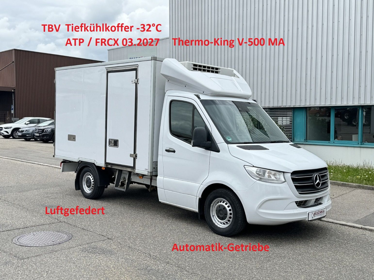 Mercedes-Benz Sprinter 316 Tiefkühl 3,3m TK V-500 MAX Luftgef. - شاحنة توصيل مبردة: صورة 1 Mercedes-Benz Sprinter 316 Tiefkühl 3,3m TK V-500 MAX Luftgef. - شاحنة توصيل مبردة: صورة 1