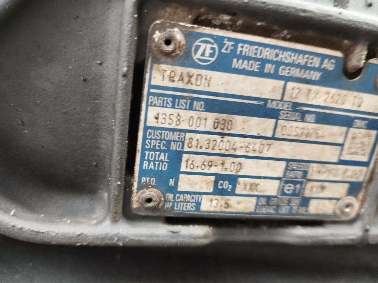 ZF Traxon 12TX2620TD MAN TGX truck - صندوق التروس - شاحنة: صورة 1 ZF Traxon 12TX2620TD MAN TGX truck - صندوق التروس - شاحنة: صورة 1