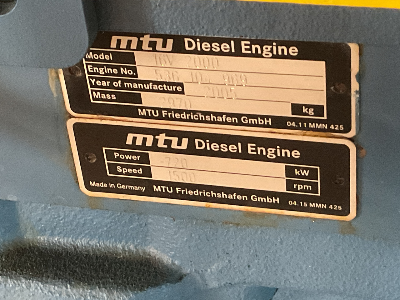 MTU 16V2000, 900KVA generatorset. Like brand new. Low standby hours - مجموعة المولد: صورة 4 MTU 16V2000, 900KVA generatorset. Like brand new. Low standby hours - مجموعة المولد: صورة 4