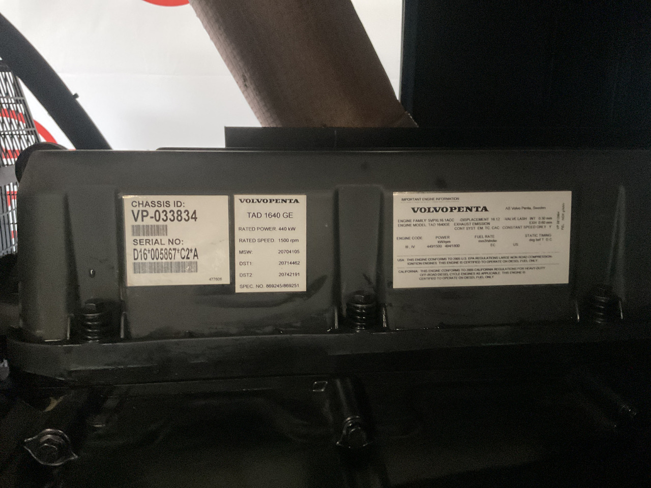 Volvo 500KVA, Generatorset. Like brand new. 98 Running hours since new! - مجموعة المولد: صورة 3 Volvo 500KVA, Generatorset. Like brand new. 98 Running hours since new! - مجموعة المولد: صورة 3