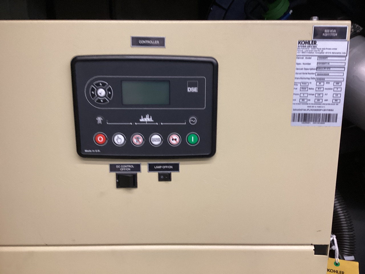 Volvo 515KVA generatorset Kohler. Brand New. - مجموعة المولد: صورة 3 Volvo 515KVA generatorset Kohler. Brand New. - مجموعة المولد: صورة 3