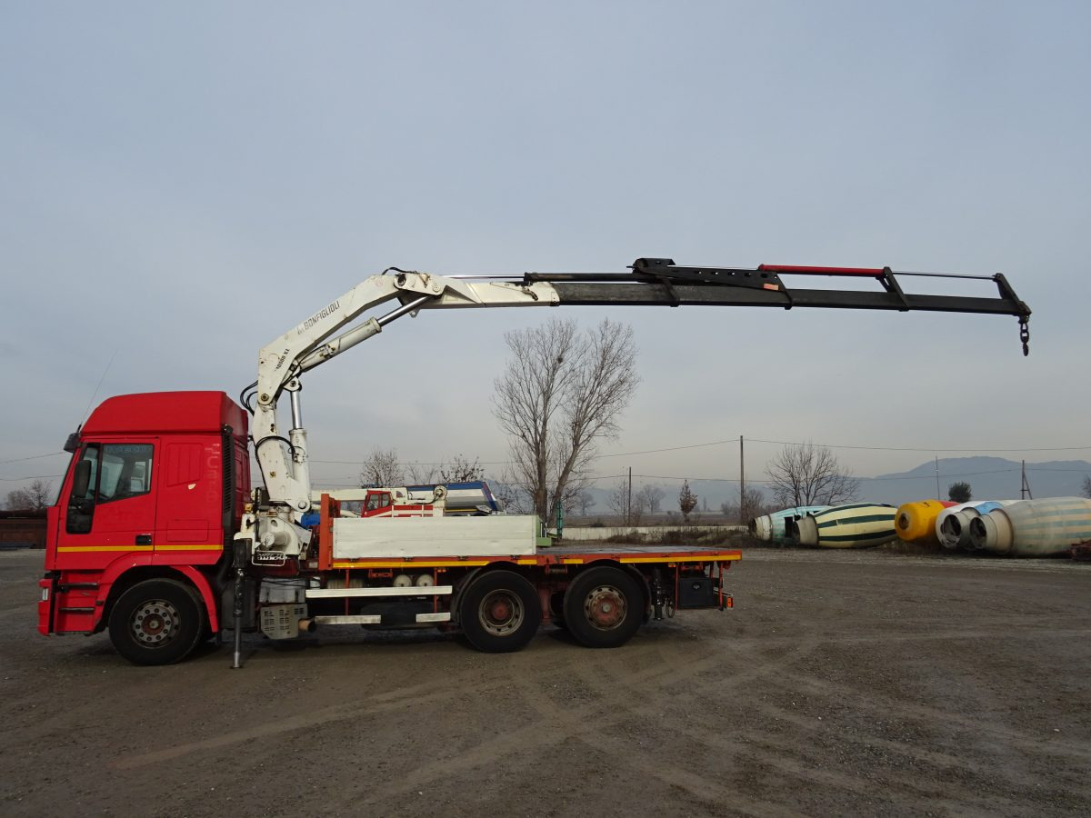 شاحنات مسطحة, شاحنة كرين IVECO EUROSTAR 240E42 BONFIGLIOLI P30500XL: صورة 7