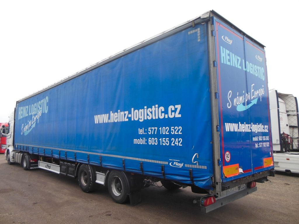 Fliegl SZS 320, LOWDECK, 2 ACHSE!!!, NUTZLAST 25.500 KG - نصف مقطورة بستائر جانبية: صورة 1 Fliegl SZS 320, LOWDECK, 2 ACHSE!!!, NUTZLAST 25.500 KG - نصف مقطورة بستائر جانبية: صورة 1