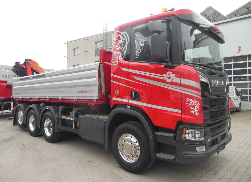 Scania R 580,8X4,KIPPER,BORDMATIC,PALFINGER PK 19.001 - شاحنة قلاب, شاحنة كرين: صورة 2 Scania R 580,8X4,KIPPER,BORDMATIC,PALFINGER PK 19.001 - شاحنة قلاب, شاحنة كرين: صورة 2