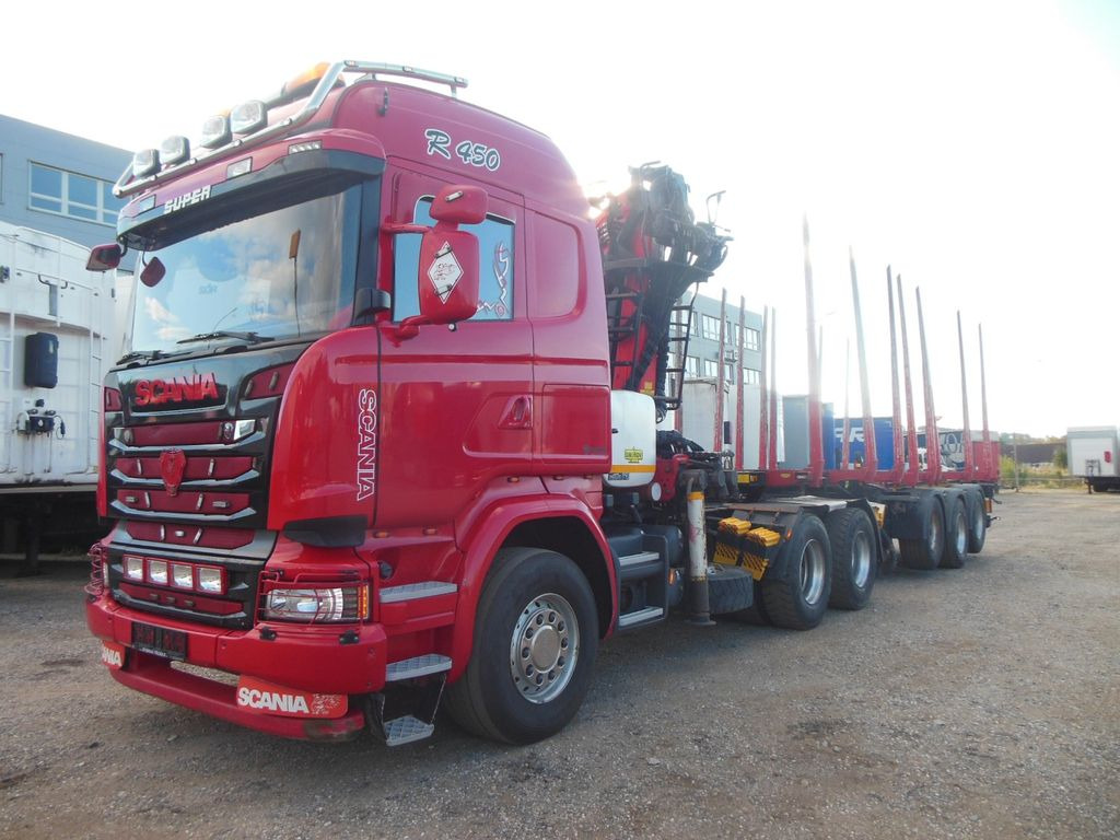 Scania R450,6X4, EPSILON 170+AUFLIEGER UMIKOV TELESKOP Scania R450,6X4, EPSILON 170+AUFLIEGER UMIKOV TELESKOP - شاحنة قطع الأشجار, شاحنة كرين: صورة 1 Scania R450,6X4, EPSILON 170+AUFLIEGER UMIKOV TELESKOP Scania R450,6X4, EPSILON 170+AUFLIEGER UMIKOV TELESKOP - شاحنة قطع الأشجار, شاحنة كرين: صورة 1