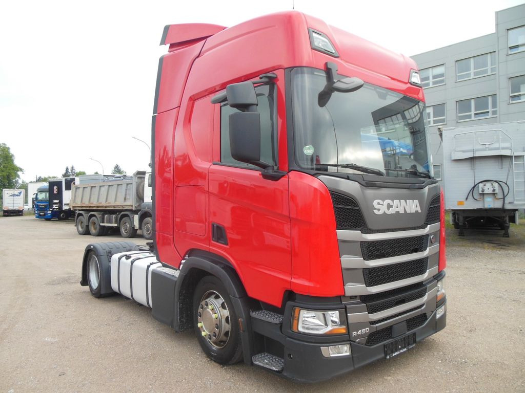 Scania R450 LOWDECK, RETARDER, STANDKLIMA, VOLL LUFT Scania R450 LOWDECK, RETARDER, STANDKLIMA, VOLL LUFT - رأس تريلا: صورة 2 Scania R450 LOWDECK, RETARDER, STANDKLIMA, VOLL LUFT Scania R450 LOWDECK, RETARDER, STANDKLIMA, VOLL LUFT - رأس تريلا: صورة 2