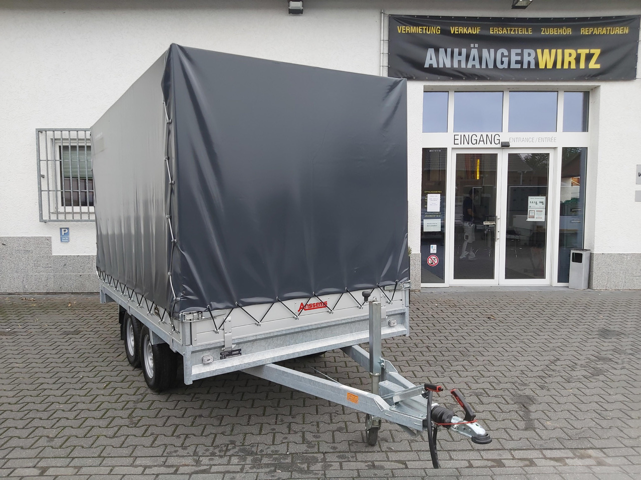 Anssems Hochlader PSX - S 2500 325x178x30cm 180cm Hochplane grau (L) 2500kg Aktion - مقطورة ستارة: صورة 5 Anssems Hochlader PSX - S 2500 325x178x30cm 180cm Hochplane grau (L) 2500kg Aktion - مقطورة ستارة: صورة 5