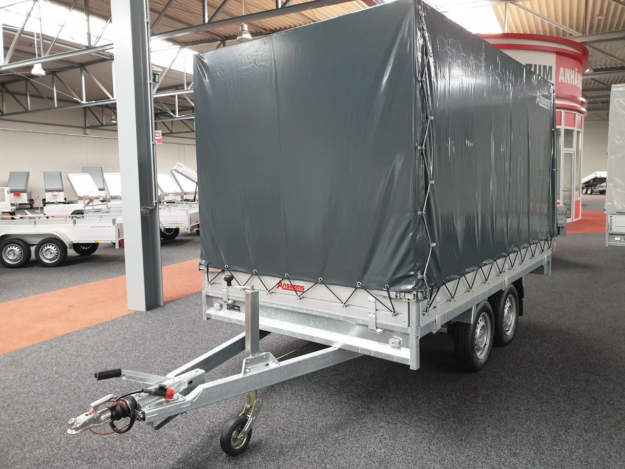 Anssems Hochlader PSX - S 3000 325x178x30cm 180cm Hochplane grau (L) 3000kg Aktion - مقطورة ستارة: صورة 1 Anssems Hochlader PSX - S 3000 325x178x30cm 180cm Hochplane grau (L) 3000kg Aktion - مقطورة ستارة: صورة 1