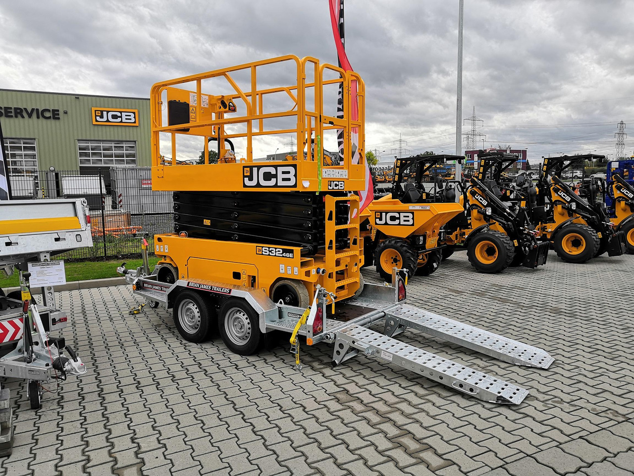 Brian James Digger Plant 543-2813-27 280x130cm Schaufelablage Rampen Reserverad 2700kg Aktion - مقطورة لنقل المعدات: صورة 1 Brian James Digger Plant 543-2813-27 280x130cm Schaufelablage Rampen Reserverad 2700kg Aktion - مقطورة لنقل المعدات: صورة 1