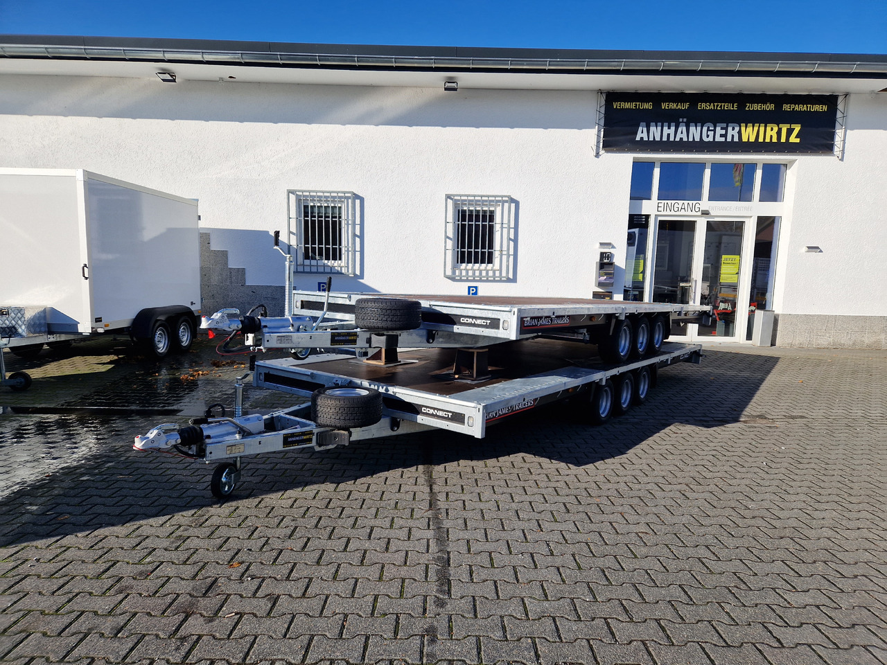 Brian James Trailer Connect 550x229cm blackline Plattform Tridem 10" 3500kg (XXL) - مقطورات مسطحة: صورة 2 Brian James Trailer Connect 550x229cm blackline Plattform Tridem 10" 3500kg (XXL) - مقطورات مسطحة: صورة 2