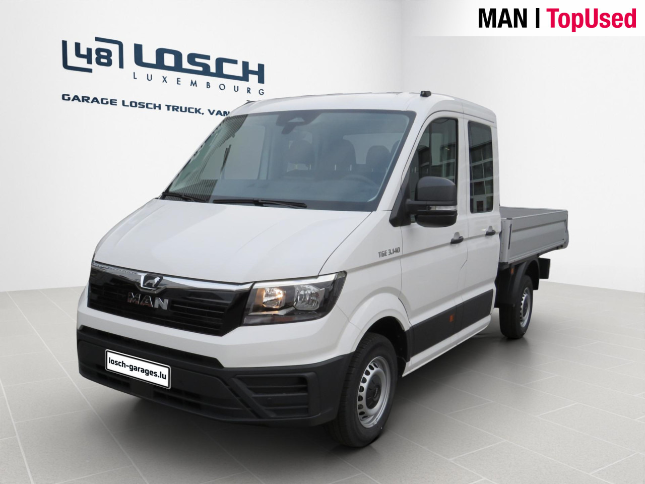 MAN TGE 3.140 4X2F L3 SB Doka Pritsche - شاحنة توصيل مفتوحة, الشاحنات الصغيرة كابينة مزدوجة: صورة 1 MAN TGE 3.140 4X2F L3 SB Doka Pritsche - شاحنة توصيل مفتوحة, الشاحنات الصغيرة كابينة مزدوجة: صورة 1