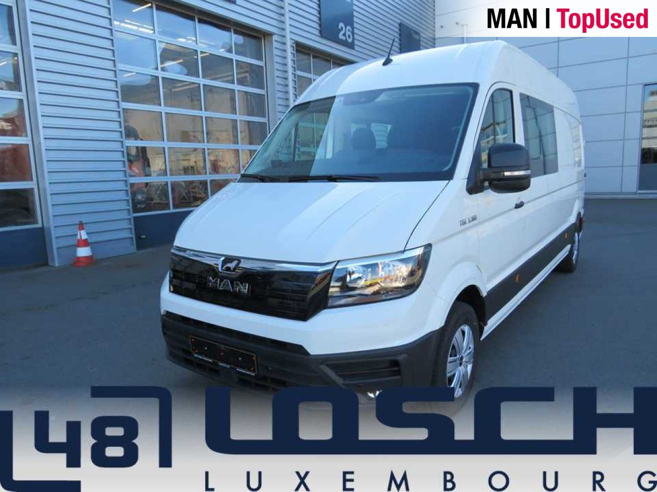 MAN TGE 3.180 4X2F L4H3 SB Doka Kasten Klima AHK ZV - فان, الشاحنات الصغيرة كابينة مزدوجة: صورة 1 MAN TGE 3.180 4X2F L4H3 SB Doka Kasten Klima AHK ZV - فان, الشاحنات الصغيرة كابينة مزدوجة: صورة 1