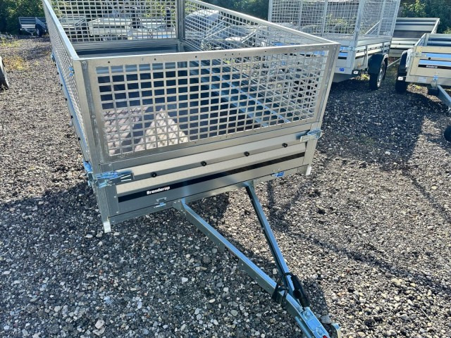 Brenderup 3251S UB 750 kg, Hochlader mit Laubgitter, 2500x1420x350mm, 100 km/h - مقطورة عربة: صورة 2 Brenderup 3251S UB 750 kg, Hochlader mit Laubgitter, 2500x1420x350mm, 100 km/h - مقطورة عربة: صورة 2