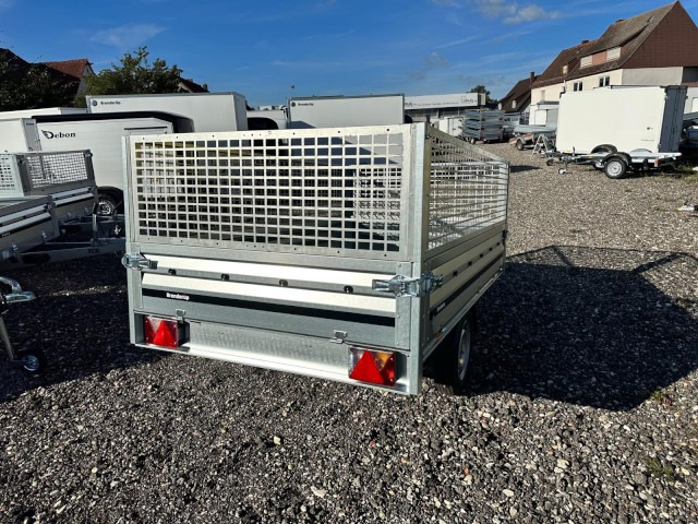 Brenderup 3251S UB 750 kg, Hochlader mit Laubgitter, 2500x1420x350mm, 100 km/h - مقطورة عربة: صورة 4 Brenderup 3251S UB 750 kg, Hochlader mit Laubgitter, 2500x1420x350mm, 100 km/h - مقطورة عربة: صورة 4