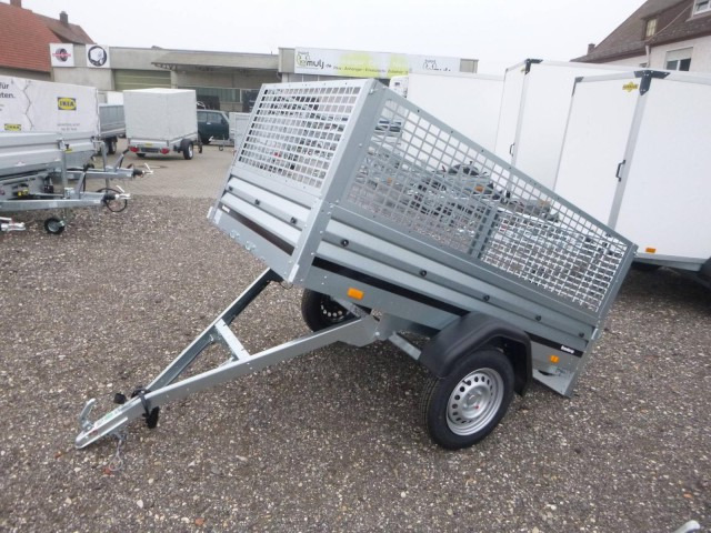 Brenderup Kippi 200, 1205SUB 2030 x 1160 x 350 mm, mit Laubgitter 50 cm - مقطورة عربة: صورة 1 Brenderup Kippi 200, 1205SUB 2030 x 1160 x 350 mm, mit Laubgitter 50 cm - مقطورة عربة: صورة 1