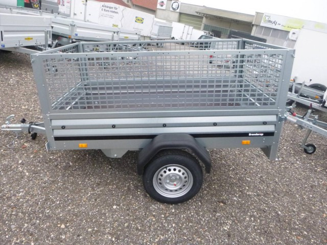 Brenderup Kippi 200, 1205SUB 2030 x 1160 x 350 mm, mit Laubgitter 50 cm - مقطورة عربة: صورة 3 Brenderup Kippi 200, 1205SUB 2030 x 1160 x 350 mm, mit Laubgitter 50 cm - مقطورة عربة: صورة 3