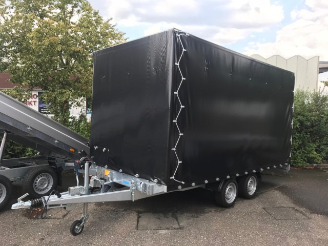 Hapert Indigo HT-2 Transporter 4050 x 2000 mm, 3,0 to. Rampe, mit Hochplane 200 cm - مقطورة عربة: صورة 1 Hapert Indigo HT-2 Transporter 4050 x 2000 mm, 3,0 to. Rampe, mit Hochplane 200 cm - مقطورة عربة: صورة 1