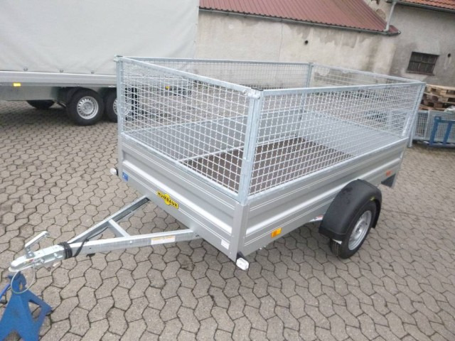 Humbaur HA 752513 mit Laubgitter, 750 kg, 2510 x 1310 x 350 mm - مقطورة عربة: صورة 1 Humbaur HA 752513 mit Laubgitter, 750 kg, 2510 x 1310 x 350 mm - مقطورة عربة: صورة 1