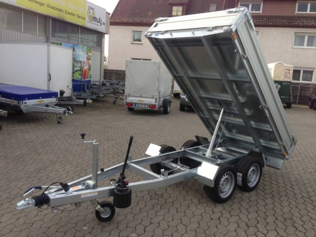 Humbaur HUK 272715 Heckkipper 2,7 t. E-Pumpe 2680 x 1500 x 300mm - مقطورة قلابة: صورة 1 Humbaur HUK 272715 Heckkipper 2,7 t. E-Pumpe 2680 x 1500 x 300mm - مقطورة قلابة: صورة 1