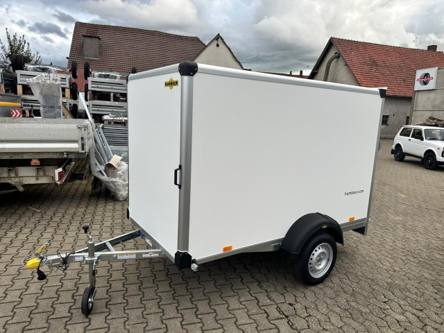 Humbaur Koffer HK 752513-15P, 0,75 t. 2510 x 1310 x 1520 mm, 100 km/h - مقطورة بصندوق مغلق: صورة 1 Humbaur Koffer HK 752513-15P, 0,75 t. 2510 x 1310 x 1520 mm, 100 km/h - مقطورة بصندوق مغلق: صورة 1