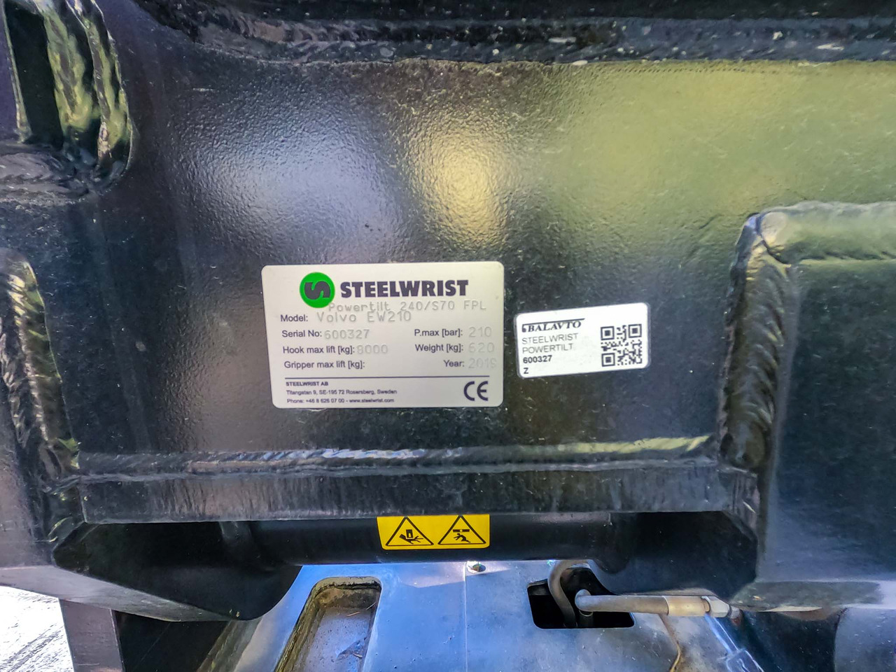 مُلحق الحفار الدوار - آلات الإنشاء للبيع Steelwrist 240/S70 FPL tiltrotator: صورة 9 مُلحق الحفار الدوار - آلات الإنشاء للبيع Steelwrist 240/S70 FPL tiltrotator: صورة 9