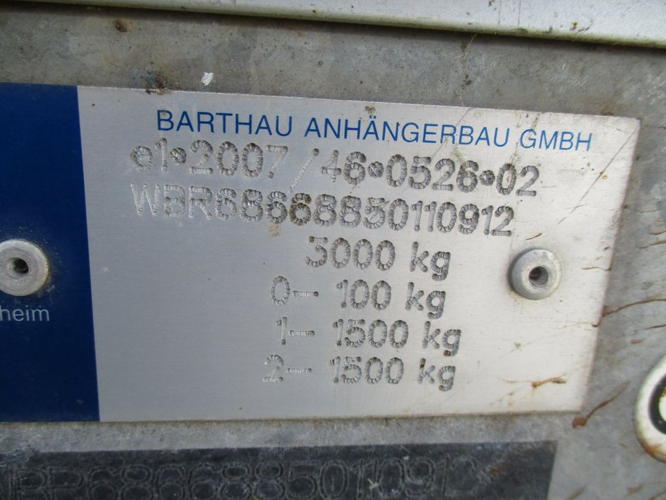 تريلا نقل سيارات Barthau Autotransportanhänger TK 3002 3,0t: صورة 8