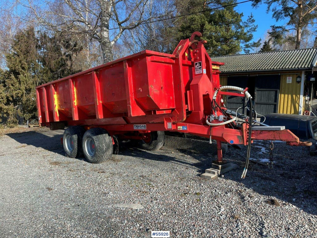 Bigab 7-10 hook truck trailer with flat - مقطورة هوك ليفت/ لود لوجر: صورة 3 Bigab 7-10 hook truck trailer with flat - مقطورة هوك ليفت/ لود لوجر: صورة 3