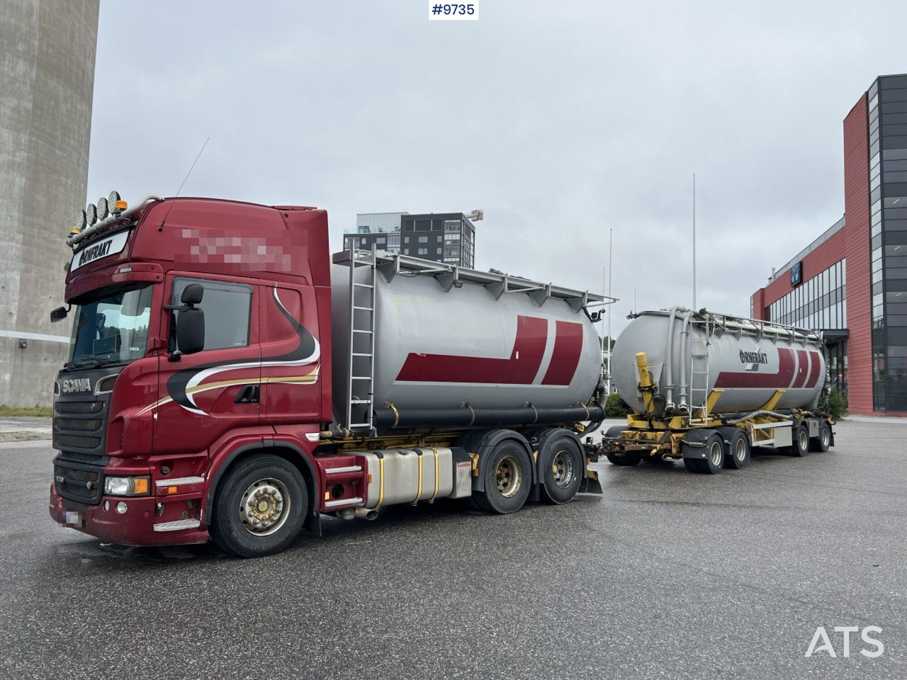 Bulk transport vehicle, Scania R730 with SITE AL-41-TPIK-4AK trailer - شاحنة صهريج: صورة 1 Bulk transport vehicle, Scania R730 with SITE AL-41-TPIK-4AK trailer - شاحنة صهريج: صورة 1