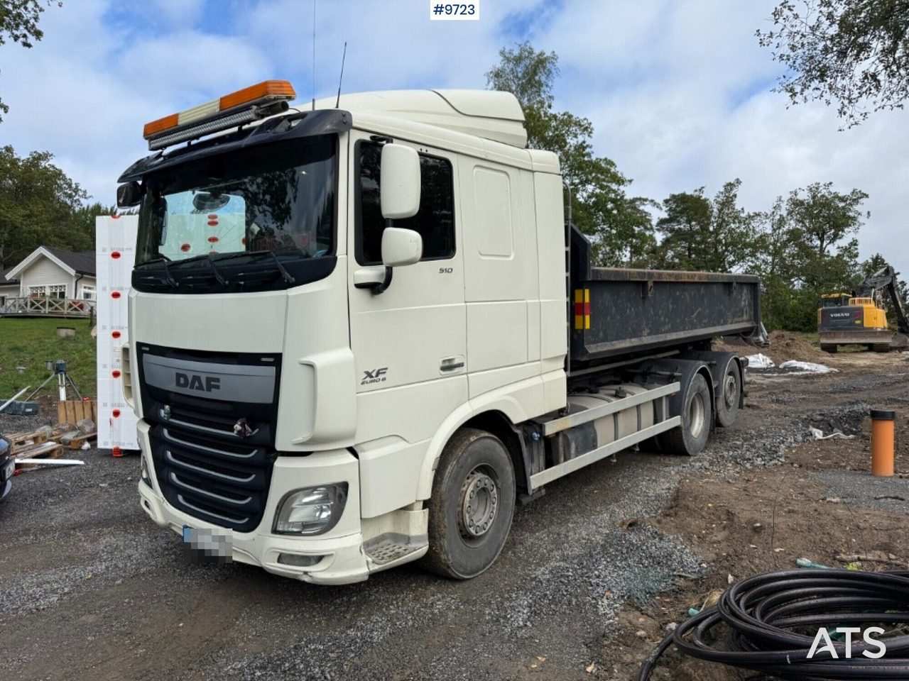 DAF FAN XL510Z hooklift with flatbed - شاحنة برافعة خطافية: صورة 1 DAF FAN XL510Z hooklift with flatbed - شاحنة برافعة خطافية: صورة 1