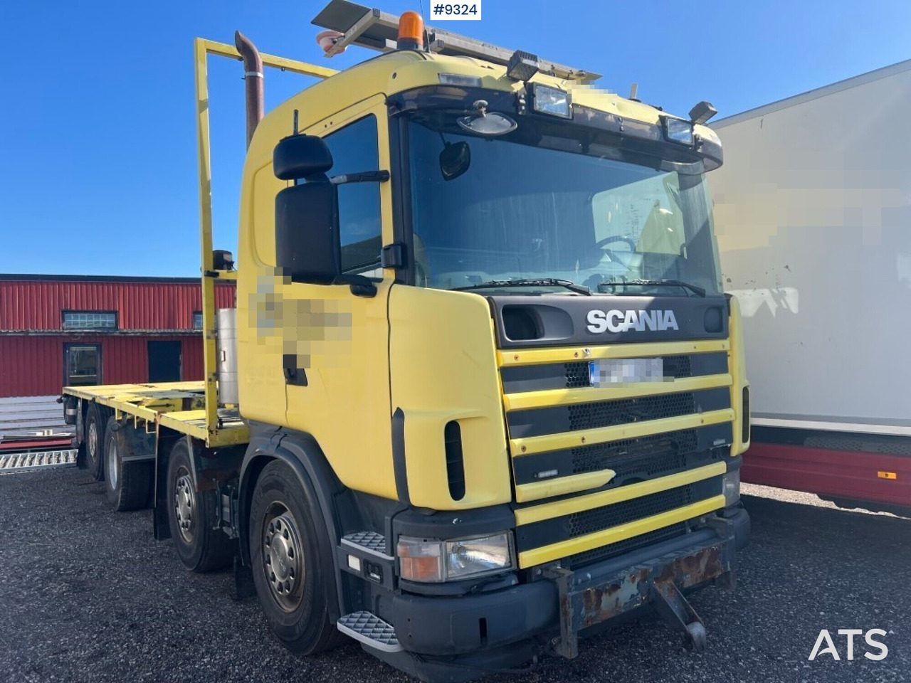 Flatbed truck Scania R124GB8X26NB420 - شاحنات مسطحة: صورة 3 Flatbed truck Scania R124GB8X26NB420 - شاحنات مسطحة: صورة 3