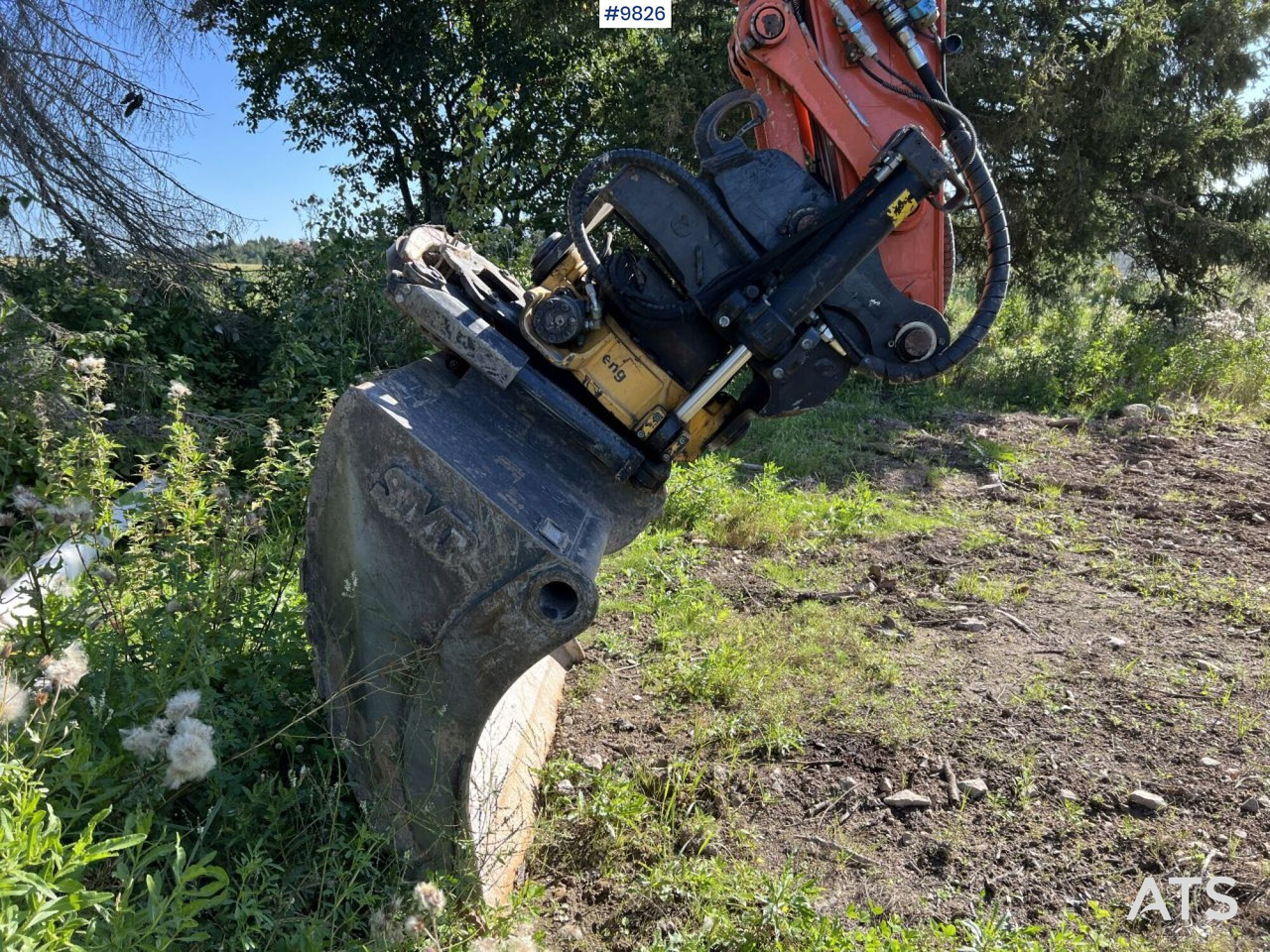 Hitachi ZX140 W-5B with rotor and planer bucket - حفار ذو عجلات: صورة 5 Hitachi ZX140 W-5B with rotor and planer bucket - حفار ذو عجلات: صورة 5