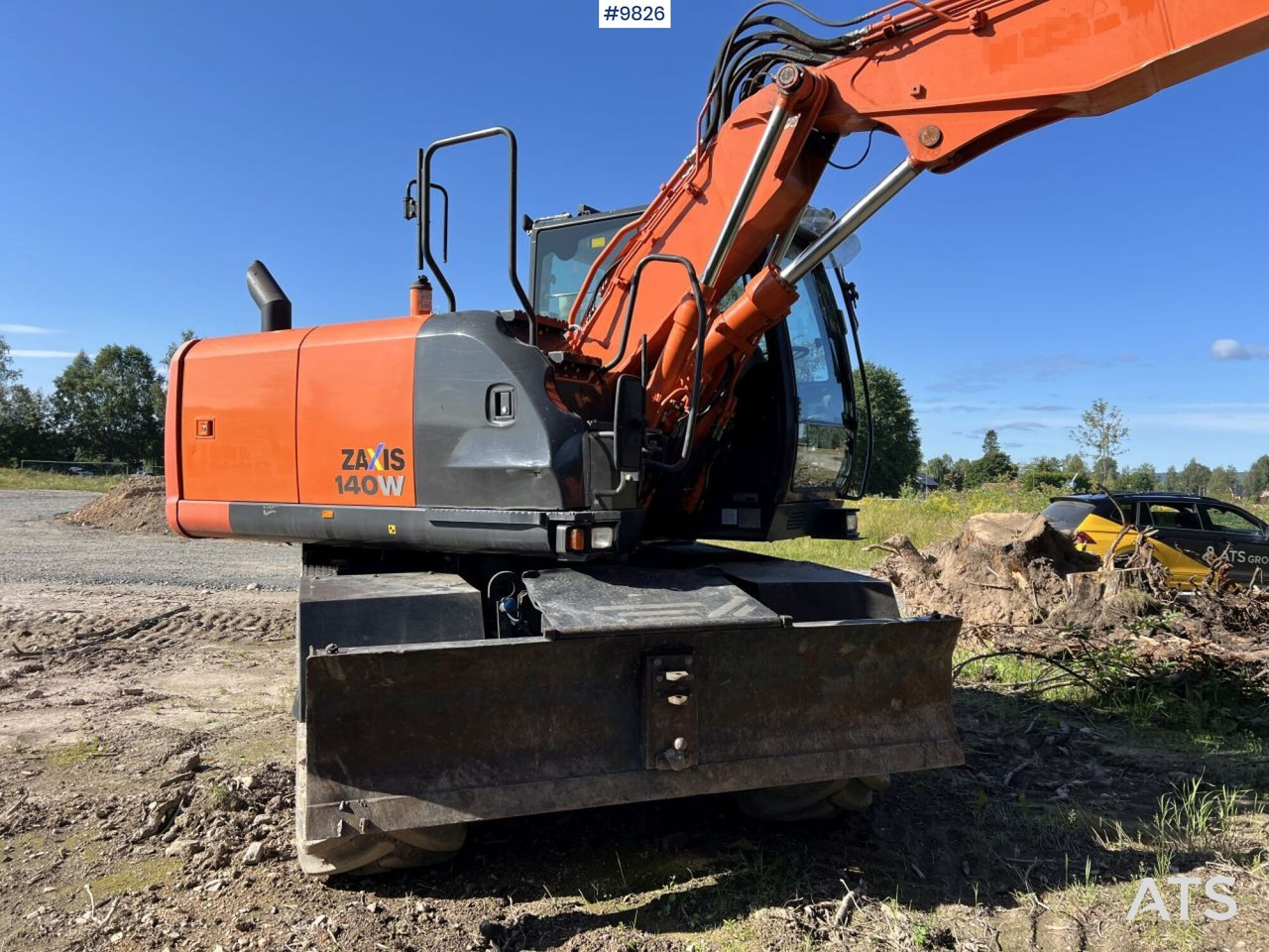 حفار ذو عجلات Hitachi ZX140 W-5B with rotor and planer bucket: صورة 16