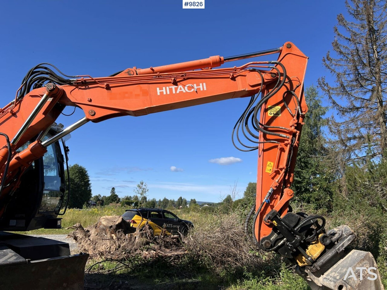 حفار ذو عجلات Hitachi ZX140 W-5B with rotor and planer bucket: صورة 15