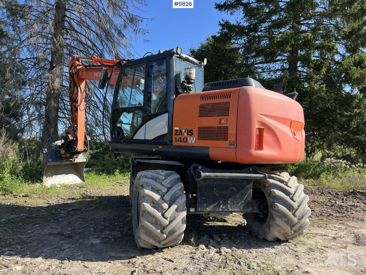 Hitachi ZX140 W-5B with rotor and planer bucket - حفار ذو عجلات: صورة 2 Hitachi ZX140 W-5B with rotor and planer bucket - حفار ذو عجلات: صورة 2